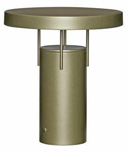 Hübsch Lampa de masă cu baterie LED HÜBSCH BringMe verde închis metalizat, 28 cm, reglabil, Verde, Metal, Modern