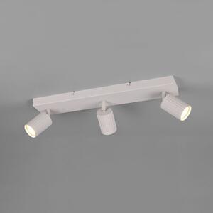 Trio Lighting Spot de tavan Soka, gri deschis, lungime 50 cm, metal, 3 becuri., reglabil, Gri, Camera de zi / sufragerie, Metal, Modern