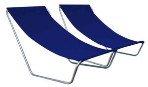 Set 2 scaune de plaja pliabile SAND, albastru inchis