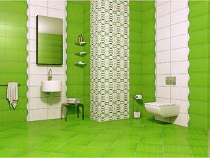 Gresie Kai Ceramics Marina verde, finisaj lucios, patrata, 33,3 x 33,3 cm