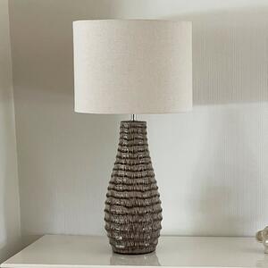 By Rydéns Lampa de masă Bartha la Rydens, maro/bej, înălțime 74 cm, Maro / Rugină, Camera de zi / sufragerie, Ceramică