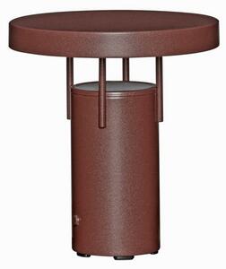 Hübsch Lampa de masă cu baterie LED HÜBSCH BringMe Mini, burgund, 20 cm, reglabil, Roșu, Metal, Modern