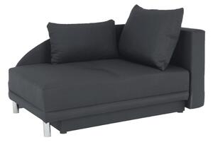 Canapea extensibilă, material textil gri-negru, dreapta, LAUREL