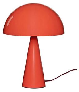 Hübsch HÜBSCH Lampă de masă Mush Mini, roșu deschis, metal, înălțime 25 cm, Roșu, dormitor, Metal, Modern