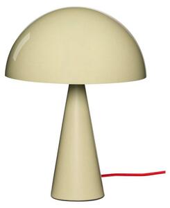 Hübsch Lampa de masă HÜBSCH Mush Mini, nisip deschis, înălțime 34 cm, Bej, dormitor, Metal, Modern