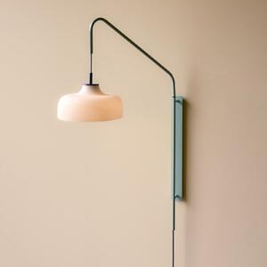 Hübsch HÜBSCH Aplică de perete Current, albastru deschis, proiecție 71 cm, Albastru, Camera de zi / sufragerie, Sticlă, Modern