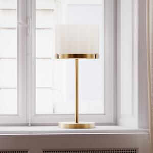 By Rydéns Rydens Lampă de masă Marcel, alamă/alb, înălțime 55 cm, reglabil, Auriu / Alamă, Camera de zi / sufragerie, Metal, Design