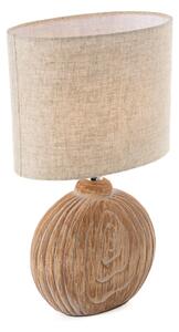 Moderne tafellamp hout 39 cm incl. LED - Djo
