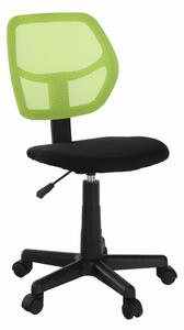 Scaun rotativ, verde / negru, MESH