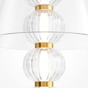 Maytoni Lampa de masă LED AMULET, înălțime 45 cm, culoare auriu, metal/sticlă, Auriu / Alamă, Camera de zi / sufragerie, Metal, Modern