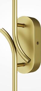 Maytoni Aplică LED RENAISSANCE, alamă/alamă, înălțime 63 cm, 2 flori., Auriu / Alamă, Camera de zi / sufragerie, Metal, Modern