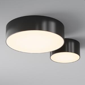 Maytoni Lampă LED pentru tavan exterior Zon, negru, Ø 12 cm, 3.000 K metal, Negru, Aluminiu, Modern