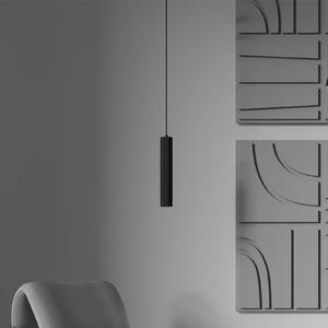 Maytoni Lampă suspendată Calipso, negru, Ø 5,6 cm, metal, GU10, reglabil, Negru, Camera de zi / sufragerie, Aluminiu, Modern