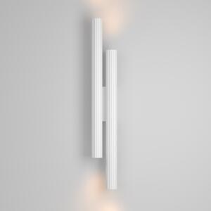 Maytoni Aplică de perete LED Calipso, albă, înălțime 49 cm, metal, 4 becuri, Alb, Camera de zi / sufragerie, Aluminiu, Modern