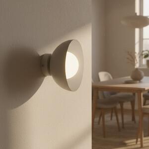 EMIBIG LIGHTING Aplică Bibi K1, bej, oțel/sticlă, Ø 18 cm, reglabil, Bej, Camera de zi / sufragerie, Metal, Modern