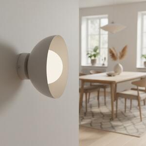 EMIBIG LIGHTING Aplică Bibi K1, gri, oțel/sticlă, Ø 18 cm, reglabil, Gri, Camera de zi / sufragerie, Metal, Modern