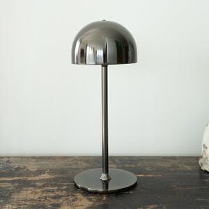Sirius Lampa de masă cu LED și baterie Tim, culoare nichel, înălțime 30 cm, IP54, Metalic, Camera de zi / sufragerie, Metal, Modern