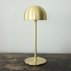 Sirius Lampa de masă cu LED și baterie Tim, culoare alamă, înălțime 30 cm, IP54, Auriu / Alamă, Camera de zi / sufragerie, Metal, Modern