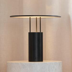 Piet Hein Lampa de masă LED Tempel280, negru, înălțime 24,5 cm, reglabil, Negru, dormitor, Aluminiu, Design