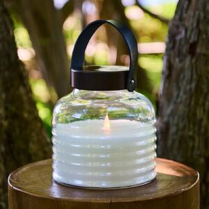 Sirius Lampă solară cu LED Aston Jar, înălțime 20 cm, negru/maro, IP44, Transparent, Sticlă