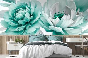 Fototapet Eleganță florală în nuanțe delicate, Fototapet flori, Fototapet populare, w03558v3 - Tapeko.ro
