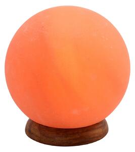 Wagner Life Lampa de sare Planet, 2 kg, soclu din lemn, chihlimbar, Portocaliu, Camera de zi / sufragerie, Piatră
