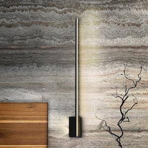 Schuller Valencia Aplică LED Stick, înălțime 80 cm, negru, metal, Negru, Camera de zi / sufragerie, Aluminiu, Modern