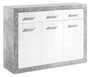 Scrin 3Z + 3D, gri / alb cu luciu, SLONE 2