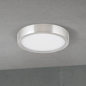 ORION Plafonieră LED pentru tavan Disc, culoare nichel satinat, Ø 14 cm, CCT, reglabil, Metalic, Camera de zi / sufragerie, Aluminiu, Modern