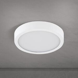 ORION Plafonieră LED pentru tavan Disc, albă Ø 14 cm, CCT, metal/plastic, reglabil, Alb, Camera de zi / sufragerie, Aluminiu, Modern