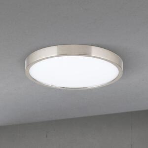 ORION Plafonieră LED pentru tavan Disc, culoare nichel satinat, Ø 24 cm, CCT, reglabil, Metalic, Camera de zi / sufragerie, Aluminiu, Modern