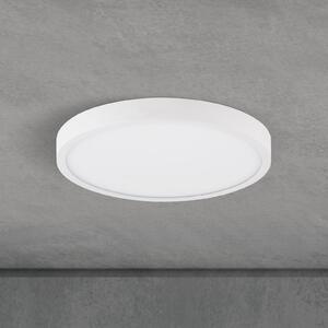ORION Plafonieră LED Disc, albă Ø 24 cm, CCT, metal/plastic, reglabil, Alb, Camera de zi / sufragerie, Aluminiu, Modern