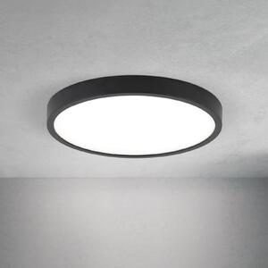 ORION Plafonieră LED Disc, negru Ø 24 cm, CCT metal/plastic, reglabil, Negru, Camera de zi / sufragerie, Aluminiu, Modern