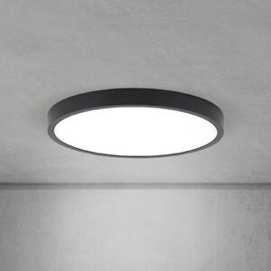 ORION Plafonieră LED Disc, negru Ø 28 cm, CCT metal/plastic, reglabil, Negru, Camera de zi / sufragerie, Aluminiu, Modern