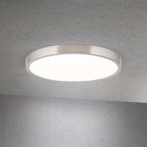 ORION Plafonieră LED Disc, culoare nichel satinat, Ø 28 cm, CCT, reglabil, Metalic, Camera de zi / sufragerie, Aluminiu, Modern