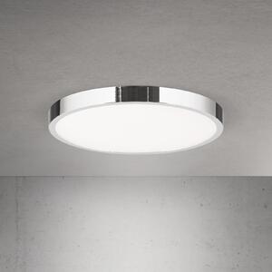 ORION Plafonieră LED Disc, culoare crom, Ø 28 cm, CCT, metal, reglabil, Metalic, Camera de zi / sufragerie, Aluminiu, Modern