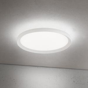 ORION Plafonieră LED Kant, Ø 40 cm, albă, CCT, metal/plastic, reglabil, Alb, Camera de zi / sufragerie, Aluminiu, Modern