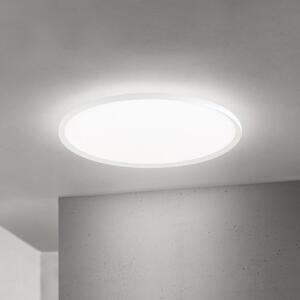 ORION Plafonieră LED Kant, Ø 80 cm, albă, CCT, metal/plastic, reglabil, Alb, Camera de zi / sufragerie, Aluminiu, Modern