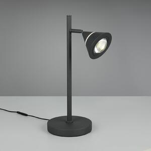 Trio Lighting Lampa de masă LED Romeo, înălțime 40 cm, negru, metal, CCT, reglabil, Negru, Camera de zi / sufragerie, Metal, Modern