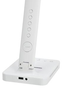 Lampă LED dimabilă cu funcție de încărcare fără fir Qi, afișaj și port USB LED/7W/230V 3000-6000K