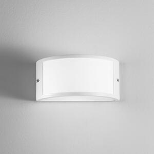 INTEC Lampă de exterior Austin, albă, lățime 25 cm, metal, IP54, reglabil, Alb, Aluminiu, Modern