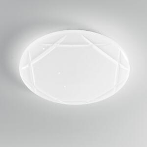 F.A.N. Europe Plafonieră LED Elixir, Ø 50 cm, alb, plastic, CCT, Alb, Camera de zi / sufragerie, Plastic, Modern