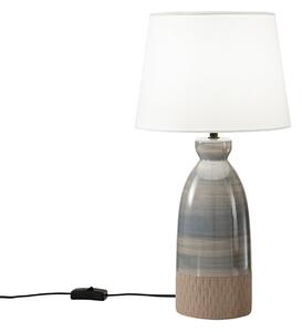 Luce Ambiente Design Lampa de masă Navajo, înălțime 49 cm, colorată/albă, ceramică/țesătură, Multicolor, Camera de zi / sufragerie, Ceramică