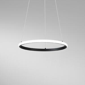 Luce Ambiente Design Lampă suspendată LED Axis, Ø 40 cm, negru, metal, CCT, Negru, Camera de zi / sufragerie, Metal, Modern