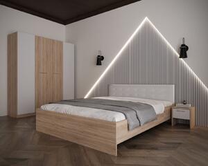 Dormitor Adria Tapitat 4 Usi SonomaAlb