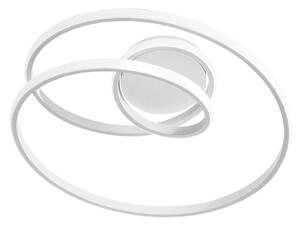 Luce Ambiente Design Plafonieră LED COASTER albă, lungime 50 cm, metal, CCT, Alb, Camera de zi / sufragerie, Aluminiu, Modern
