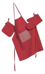 Set de textile pentru bucătărie: șorț, suport pentru oală și mănuși pentru cuptor culoare negru