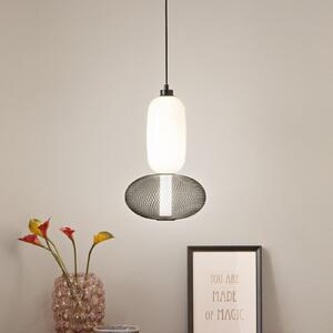 Luce Ambiente Design Lampă suspendată LED INKAS, înălțime 90 cm, negru, sticlă/metal, CCT, Negru, Camera de zi / sufragerie, Sticlă