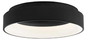 Luce Ambiente Design Plafonieră LED Noah, negru, Ø 60 cm, metal, CCT, Negru, Camera de zi / sufragerie, Modern