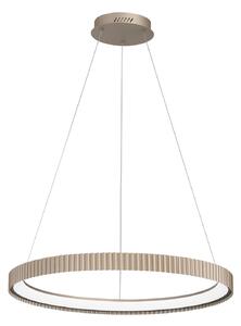 Luce Ambiente Design Lampă suspendată LED Niike, culoare auriu, Ø 70 cm, metal, CCT, Auriu / Alamă, Camera de zi / sufragerie, Metal, Modern